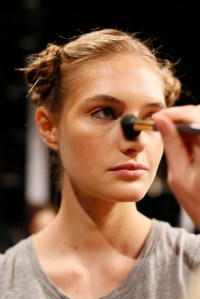 Backstage at BCBG Max Azria RTW Spring 2016