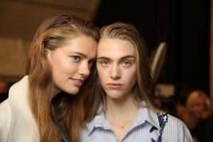 Backstage at Blumarine RTW Spring 2016