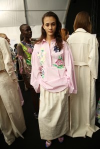 Backstage at Blumarine RTW Spring 2016