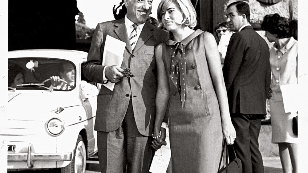 Gaetano Savini and his daughter, Gigliola, in Florence, 1963.