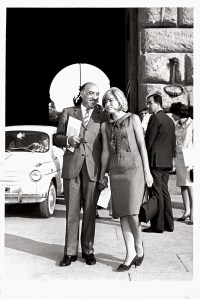 Gaetano Savini and his daughter, Gigliola, in Florence, 1963.