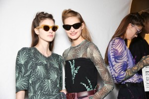 Backstage at Dries Van Noten Spring 2016