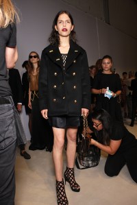Backstage at Burberry Prorsum Spring 2016