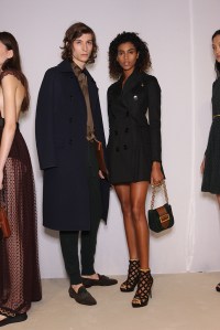 Backstage at Burberry Prorsum Spring 2016