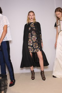 Backstage at Burberry Prorsum Spring 2016