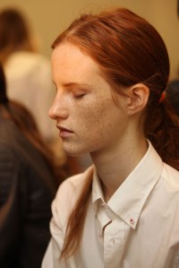 Backstage at Carolina Herrera RTW Spring 2016