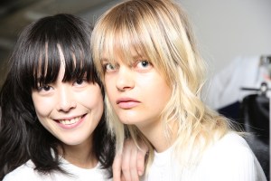 Backstage at Courrèges RTW Spring 2016