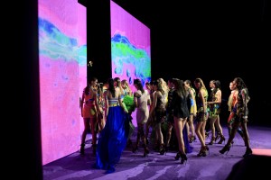 Backstage at Dsquared Spring 2016