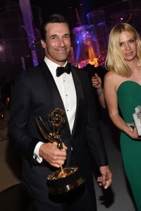 Jon Hamm and January Jones at the 67th Primetime Emmy Awards Governor's Ball.