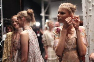 Backstage at Etro Spring 2016