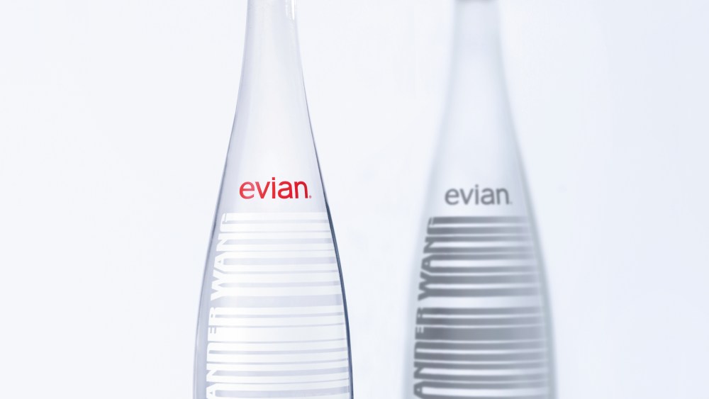 The Alexander Wang designed Evian bottle.