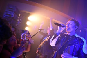 Duran Duran performing.
