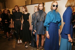 Backstage at Fendi RTW Spring 2016