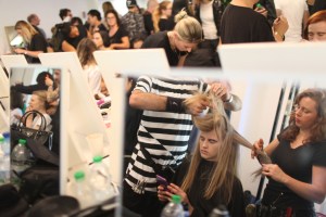 Backstage at Fendi RTW Spring 2016