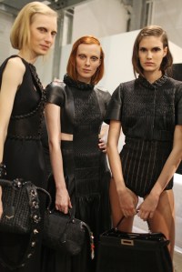 Backstage at Fendi RTW Spring 2016