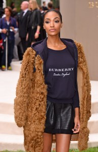 Jourdan Dunn Burberry Prorsum Spring 2016 Front Row