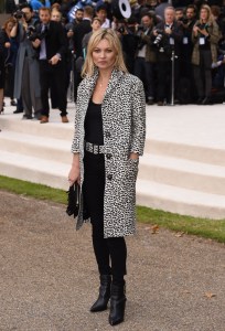 Kate Moss Burberry Prorsum Spring 2016 Front Row