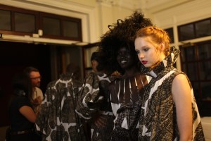 Backstage at Giles Spring 2016