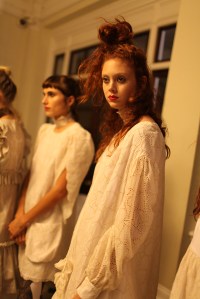 Backstage at Giles Spring 2016