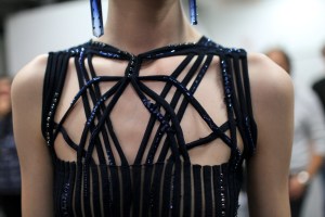 Backstage at Giorgio Armani Spring 2016
