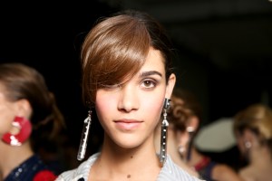 Backstage at Giorgio Armani Spring 2016