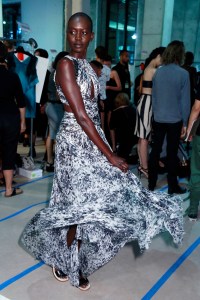 Backstage at J. Mendel RTW Spring 2016