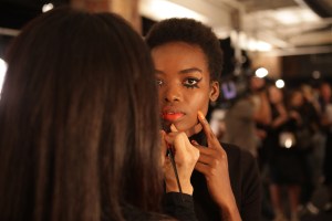 Backstage at Jeremy Scott RTW Spring 2016