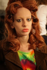 Backstage at Jeremy Scott RTW Spring 2016