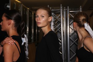 Backstage at JW Anderson Spring 2016