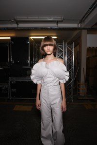 Backstage at JW Anderson Spring 2016
