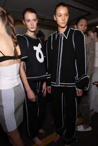 Backstage at JW Anderson Spring 2016