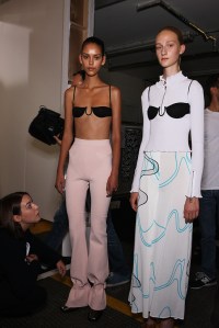 Backstage at JW Anderson Spring 2016