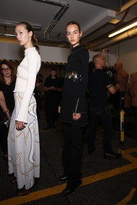 Backstage at JW Anderson Spring 2016
