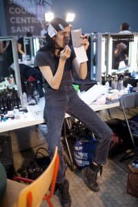 Backstage at Mary Kantrantzou Spring 2016