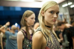 Backstage at Mary Kantrantzou Spring 2016