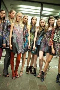 Backstage at Mary Kantrantzou Spring 2016