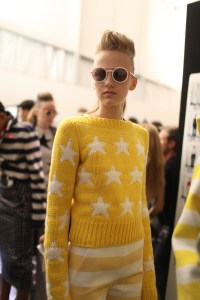 Backstage at Max Mara Spring 2016
