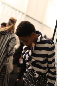 Backstage at Max Mara Spring 2016