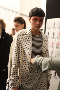 Backstage at Max Mara Spring 2016