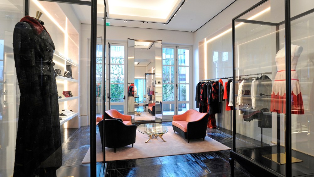 Inside the Mcqueen Paris flagship.
