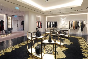 Inside the Mcqueen Paris flagship.
