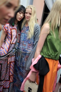 Backstage at MSGM Spring 2016
