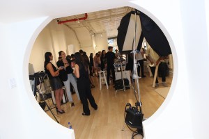 Backstage at Nanette Lepore RTW Spring 2016