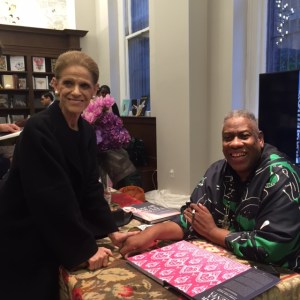 Andres Leon Talley and Annette de la Renta