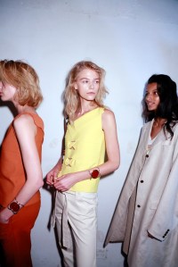 Backstage at Opening Ceremony RTW Spring 2016.