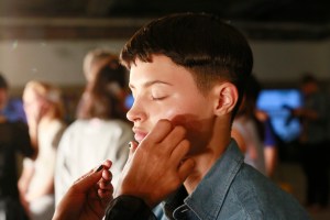 Backstage at Opening Ceremony RTW Spring 2016.