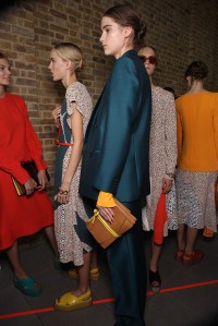 Backstage at Paul Smith Spring 2016