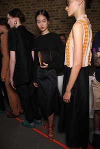Backstage at Paul Smith Spring 2016