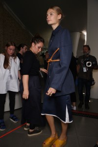 Backstage at Paul Smith Spring 2016