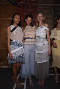Backstage at Peter Pilotto Spring 2016